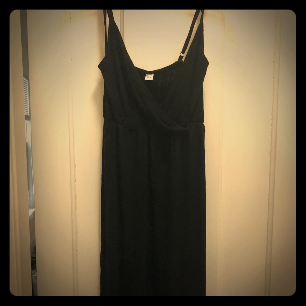 Simple elegant black maxi